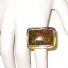 RG007 - Agate Ring in Sterling Silver - Size 10