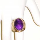 RG037       Amethyst Ring in Sterling Silver - Size 8.5