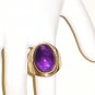 RG037       Amethyst Ring in Sterling Silver - Size 8.5