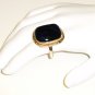 RG044       Dichroic Glass Ring in Sterling Silver, Size 6