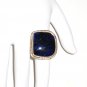 RG044       Dichroic Glass Ring in Sterling Silver, Size 6