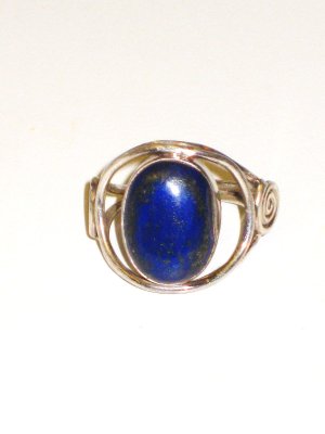 RG015       Lapis Lazuli Ring in Sterling Silver