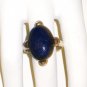 RG019       Lapis Lazuli Ring in Sterling Silver, Size 8