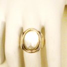 RG010       Mother of Pearl Ring in Sterling Silver, Size 9