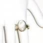 RG038       Mother of Pearl Ring in Sterling Silver, Size 7