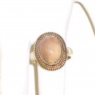 RG024       Rose Quartz Ring in Sterling Silver, Size 6