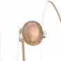 RG024       Rose Quartz Ring in Sterling Silver, Size 6