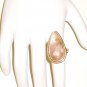 RG028       Rose Quartz Ring in Sterling Silver, Size 8