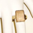 RG030       Rose Quartz Ring in Sterling Silver, Size 8