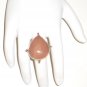 RG040       Rose Quartz Ring in Sterling Silver, Size 6