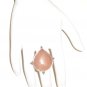 RG040 Rose Quartz Ring in Sterling Silver, Size 6