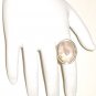 RG041       Rose Quartz Ring in Sterling Silver, Size 8