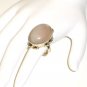 RG043       Rose Quartz Ring in Sterling Silver, Size 6