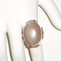 RG043       Rose Quartz Ring in Sterling Silver, Size 6