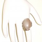 RG043       Rose Quartz Ring in Sterling Silver, Size 6