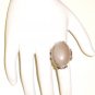 RG043       Rose Quartz Ring in Sterling Silver, Size 6