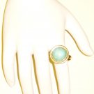 RG029       Turquoise Ring in Sterling Silver, Size 8