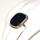 RG054       Dichroic Glass Ring in Sterling Silver
