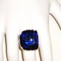 RG055       Dichroic Glass Ring in Sterling Silver