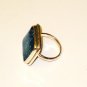 RG057       Dichroic Glass Ring in Sterling Silver