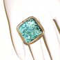 RG057       Dichroic Glass Ring in Sterling Silver