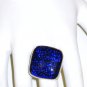 RG062       Dichroic Glass Ring in Sterling Silver