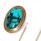 RG090       Turquoise Ring in Sterling Silver, Size 7