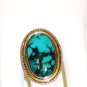 RG090       Turquoise Ring in Sterling Silver, Size 7