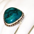 RG105       Turquoise Ring in Sterling Silver, Size 7