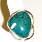 RG110       Turquoise Ring in Sterling Silver, Size 7