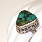 RG113       Turquoise Ring in Sterling Silver, Size 7