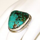 RG114       Turquoise Ring in Sterling Silver, Size 7