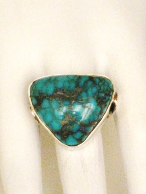 RG120       Turquoise Ring in Sterling Silver, Size 7