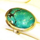 RG132       Turquoise Ring in Sterling Silver, Size 7