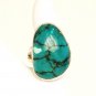 RG134       Turquoise Ring in Sterling Silver, Size 7