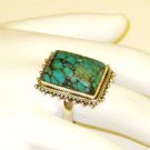 RG135       Turquoise Ring in Sterling Silver, Size 7
