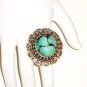 RG065       Turquoise Ring in Sterling Silver, Size 8