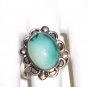 RG085       Turquoise Ring in Sterling Silver, Size 8
