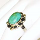 RG086       Turquoise Ring in Sterling Silver, Size 8