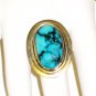 RG088       Turquoise Ring in Sterling Silver, Size 8
