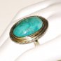 RG089       Turquoise Ring in Sterling Silver, Size 8