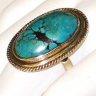 RG095       Turquoise Ring in Sterling Silver, Size 8