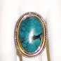 RG095 Turquoise Ring in Sterling Silver, Size 8