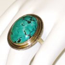 RG097       Turquoise Ring in Sterling Silver, Size 8