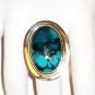 RG099 Turquoise Ring in Sterling Silver, Size 8
