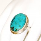 RG109       Turquoise Ring in Sterling Silver, Size 8