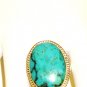 RG109       Turquoise Ring in Sterling Silver, Size 8