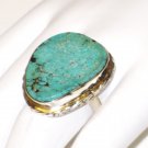 RG111       Turquoise Ring in Sterling Silver, Size 8