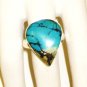 RG117       Turquoise Ring in Sterling Silver, Size 8