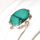 RG121       Turquoise Ring in Sterling Silver, Size 8